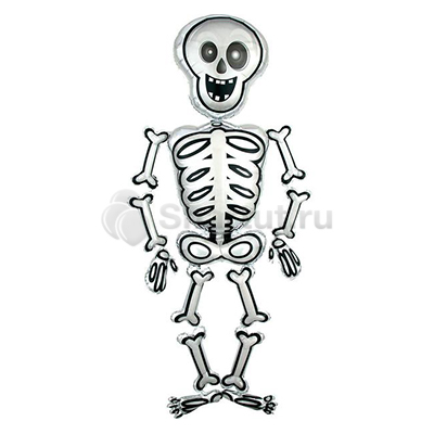 Ходячая фольгированная фигура Скелет Мистер Скелли
