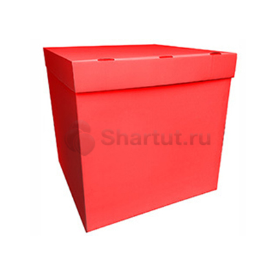 Коробка для воздушных шаров красная
