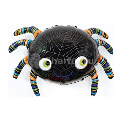 Фольгированная фигура «Чёрный паук» 89 см