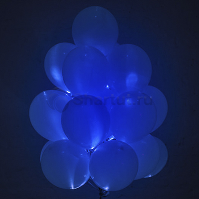 Светящиеся шары с диодами «Синие» 20 шт
