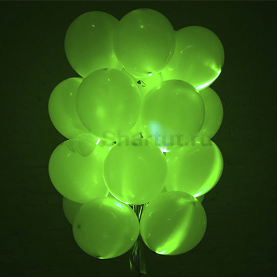 Светящиеся шары с диодами «Зелёные» 20 шт