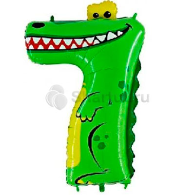 Шар цифра 7 крокодил