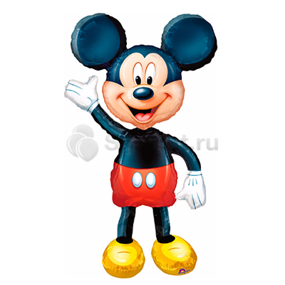 Ходячая фольгированная фигура Микки Маус