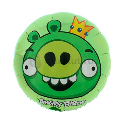 Фольгированный шар Angry Birds Король Свиней